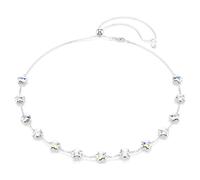 Collier Chroma, Tailles variées, Étoile, Blanc, Métal rhodié OS