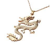 Collier classique élégant femmes modernes Collier Vintage pour femmes, style Hip Hop européen et américain, chaîne de clavicule polyvalente, pendentif volant des douze zodiaques (Gold, One Size)