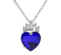 Collier Coeur de la mer Descendants Evie Collier Pendentif en Cristal Couronne Coeur Collier Ras du Cou Cadeaux de la Saint-Valentin