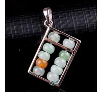 Collier Collier de jade avec pierres précieuses naturelles, boucle d'harmonie/pendentif en pièce de monnaie ancienne, collier porte-bonheur for femme et homme, bracelet Feng Shui, amulette for la prot