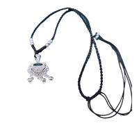 Collier, Collier de jade, Pendentif porte-bonheur en argent, symbole de longévité et de prospérité, for hommes et femmes. Collier talisman contre le mal, symbole d'abondance et d'argent (2022).