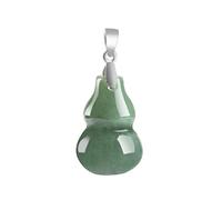 Collier, collier Feng Shui, collier en jade naturel, collier pendentif Wu Lou/gourde, collier à breloques Talisman, collier ras du cou en pierres précieuses vintage, attire la richesse, la bonne fortu