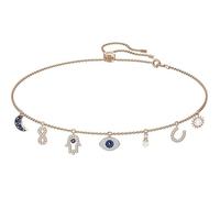 Collier, collier œil du diable, chaîne de clavicule pendentif clé.