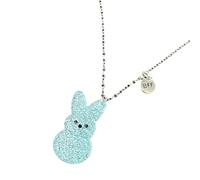 Collier coloré et élégant en forme de lapins joyeux - Accessoire parfait pour offrir à des fêtes de fin d'année, One Size, Comme décrit, Produit conforme à la description.