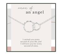 Collier commémoratif pour fausse couche, cadeau pour mère, perte de jumeaux, nourrisson, ange mort-né, bébé, grossesse, plusieurs fausses couches entrelacées, condoléances, deuil, souvenir, Argent