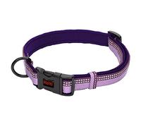 Collier Confortable HALTI - Un Collier pour Chien Rembourré en Néoprène Doux pour Toutes les Races - Réglable et Réfléchissant. Nombreuses Couleurs pour petits Chiens et Chiots (Taille XS, Violet)