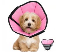 Collier conique doux pour chien après chirurgie : long tissu confortable et confortable pour la récupération de la honte élisabéthaine arrête de lécher les chiens de petite, moyenne et grande taille