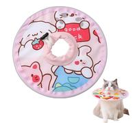 Collier conique léger et réglable après une chirurgie pour éviter le léchage des plaies, collier élisabéthain confortable pour chaton, chat adulte et chiot (rose, S)