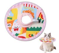 Collier conique léger et réglable après une chirurgie pour éviter le léchage des plaies, collier élisabéthain confortable pour chaton, chat adulte et chiot (coloré, taille M)