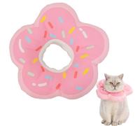 Collier Conique pour Chat en Forme de Donut, Ajustable et Souple, imperméable, empêche Les Chats de se lécher et se griffer, Confortable pour Les Chatons