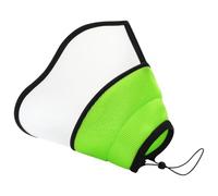 Collier conique pour chien pour arrêter de lécher, cône de convalescence doux et réglable pour animal domestique, collier léger pour chien, 19-27 cm, vert fluo