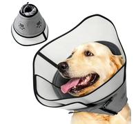 Collier conique pour chiens de grande et moyenne taille, doux et réglable après une chirurgie, empêche le léchage des plaies (XL)