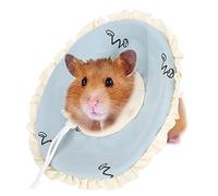Collier Conique pour Hamster, Anneau de Protection réglable en Polyester pour Cochon d'Inde, empêche Le léchage des blessures, Collier de récupération en Cercle élisabéthain pour