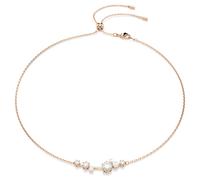 Collier Constella, Crystal Pearl, Tailles rondes, Blanc, Doré à l’or rose 18 carats (750/1000) OS