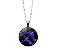 Collier Constellation Lumineuse Du Sagittaire - Pendentif En Verre De Cristal Avec Signe Du Zodiaque, Constellation, Horoscope, Astrologie Céleste, Bijoux - Cadeau Pour Femme Et Homme, Sagittaire,