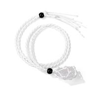 Collier Cordon Cristal Naturel Brut Méditation Pierre Pendentif Wrap Corde Colliers Pour Femmes Hommes,7.Quartz Blanc,45cm