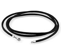 Collier Cordon en Cuir Noir Robuste et Doux Confortable pour Les pendentifs, avec Fermoir pour la Fabrication de Bijoux à bricoler soi-même Practical and Professional