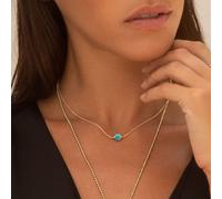 Collier court amazonite - berlingot