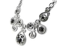 Collier - Créateur français - Sissi - Noir - Alliage Bronze sans Nickel