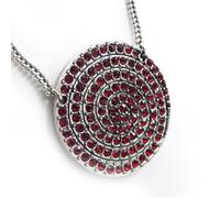 Collier Créateur ""Sissi"" rouge