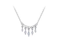 Collier Creative Light Luxury Candarbone Chain Advanced Sense Collier Femmes, Présent pour la Saint-Valentin pour Les Colliers de Petite Amie pour Les Femmes