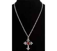 Collier Croix Gothique avec Pierre