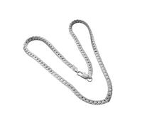 Collier cubain en argent 925 - Chaîne à maillons épais pour homme/enfant - Bijoux de mode hip hop - Collier fouet de cheval robuste - Accessoire élégant pour homme, Consulte la descripción, Voir