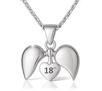 Collier « Cœur d'amour » pour le 18e anniversaire - Argent sterling (925)