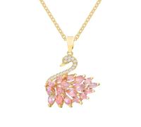 Collier cygne pour femme, pendentif cygne | pendentif cygne, bijoux avec collier d'oiseaux animaux mignons et brillants, collier élégant réglable avec pendentif cygne éblouissant pour femme, Fare