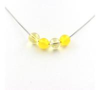 Collier d'agate jaune + citrine 8 mm