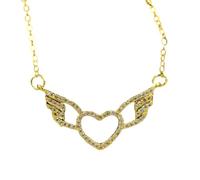 Collier d'aile Ange pour Filles pour Femmes, Colliers d'aile Brillants - Collier d'anges délicats Pendentif, Colliers d'ange pour Femmes Birthday