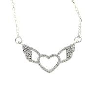 Collier d'aile Ange pour Filles pour Femmes, Colliers d'aile Brillants - Collier d'anges délicats Pendentif, Colliers d'ange pour Femmes Birthday