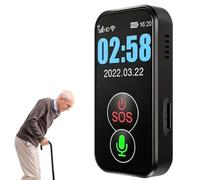 Collier d'alerte pour personnes âgées avec bouton SOS, appels vocaux intelligents 4G, suivi GPS, détection de chute pour la démence, la maladie d'Alzheimer, les personnes âgées, la sécurité des