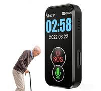 Collier d'alerte pour personnes âgées avec bouton SOS, suivi GPS, appels vocaux intelligents 4G, détection des chutes pour la sécurité des seniors et des enfants, idéal pour le soutien à la démence et