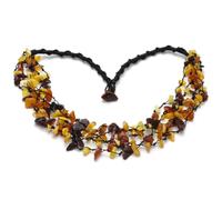 Collier d'ambre brut de la Baltique pour femme - Collier de perles naturelles faites à la main - Bijou en pierre véritable - Cadeau parfait pour les femmes et les mères - Baltic Secret, 50 CM, Gemme