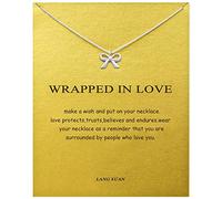 Collier d'amitié Infinite 8 avec pendentif en forme d'éléphant porte-bonheur et perle pour femme, Métal