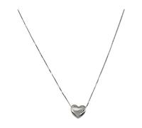 Collier d'amour en argent sterling 925, design minoritaire féminin, sens de la lumière, luxe, cœur doux, fermoir en argent, alliage, No Gemstone