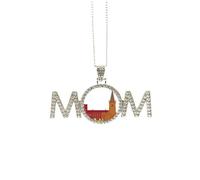 Collier danois Koling National Landmark Building - Cadeau de fête des mères pour maman, grand-mère, M
