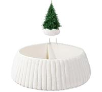 Collier d'arbre De Noël, Protecteur Doux Style Bohème, Cache-Pied De Sapin De Noël Bohème Rustique, pour Décoration De Vacances Décoration Intérieure De La Maison