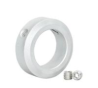 Collier d'arrêt d'arbre double fente, Machines-outils universelles, Type de vis retenue collier d'arbre fendu, alliage d'aluminium Dia 3-10mm(NITCN 30 46 15 3pcs)