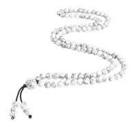 Collier De 108 Perles De Prière Mala Naturelles Pour Hommes Et Femmes, Bracelet Enroulé De Perles De Guérison En Pierres Précieuses/Bois De 6 Mm, Bijoux De Méditation Spirituelle, Cadeaux En Ho