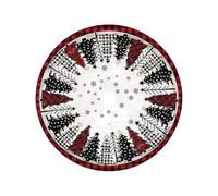 Collier De Base pour Sapin De Noël | Anneau de Base Doux en Peluche pour Sapin | Décoration Rustique Ferme pour Intérieur Extérieur Appartement Hôtel