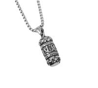 Collier de baseball, pendentif bouddhiste vintage à six personnages pour homme, cadeau de Noël, accessoire de bijoux