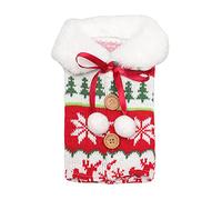 Collier de bouteille de vin de Noël avec bouton pour bouteille de vin, pull tricoté pour bouteille de champagne, fête, décoration d'intérieur