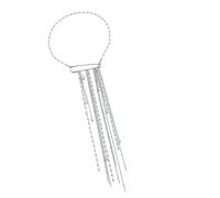 Collier de brins de perles réglables à la mode avec détail de frange peut être porté comme une broche accessoire de frange de perles élégant collier de broche bidirectionnel