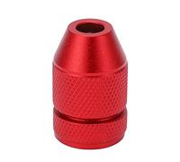 Collier de butée de perceuse réglable, collier de butée pour foret en alliage d’aluminium avec bague intérieure en nylon antidérapante, butée de contrôle de profondeur rouge pour (Pour foret de 0,04