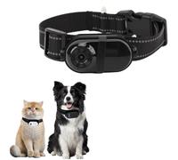 Collier de Caméra pour Chat, Caméra pour Animaux de Compagnie 1080P, Angle de Vue Réglable avec Clip Arrière, Caméra Corporelle pour Collier de Chien, Fournitures pour Animaux de