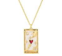 Collier De Cartes De Tarot, Collier De Tarot De Couleur, Goutte D'Huile, Collier De Magicien De L'Impératrice, Pendentif De Tarot Carré, Bijoux Cadeaux pour Femmes