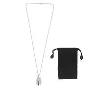 Collier de Cendres d'animaux de Compagnie, Collier D'urne Commémorative en Acier Inoxydable à L'intérieur d'un Mini étui Bijoux de Crémation pour Animaux de Compagnie avec Sac de