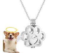 Collier de cendres de chien, conteneur de crémation commémorative | Bijoux pour crémation d'animaux de compagnie pour cendres, pour l'affichage des femmes et des hommes pour la perte de mémoire dom
